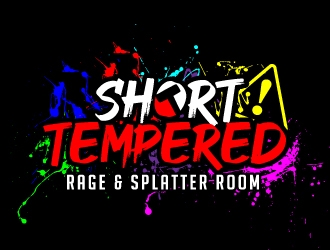 Short Tempered - Rage & Splatter Room logo design by jaize