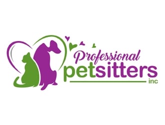 Professional Pet Sitters inc logo design by MAXR