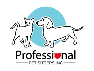Professional Pet Sitters inc logo design by cybil