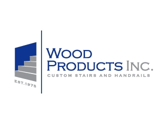 Wood Products, Inc. logo design by Lovoos