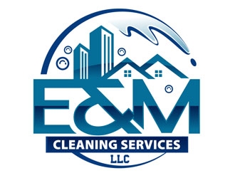 E&M Cleaning Services LLC logo design by DreamLogoDesign