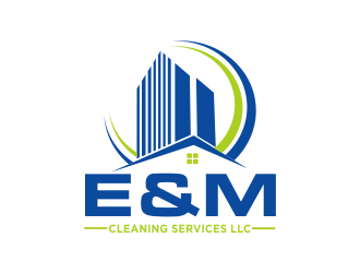 E&M Cleaning Services LLC logo design by Greenlight