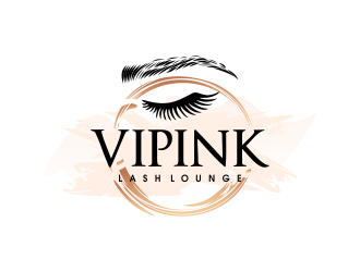 VIPink Lash Lounge logo design by JessicaLopes