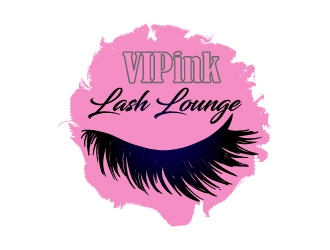 VIPink Lash Lounge logo design by bulatITA