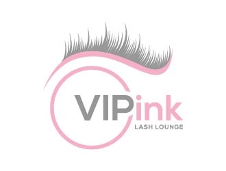 VIPink Lash Lounge logo design by maserik