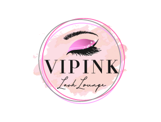 VIPink Lash Lounge logo design by pencilhand