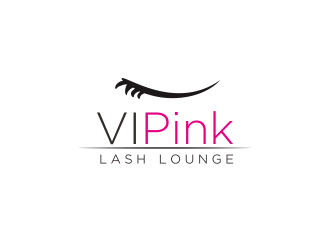 VIPink Lash Lounge logo design by YONK