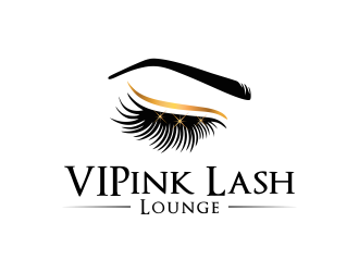 VIPink Lash Lounge logo design by akhi