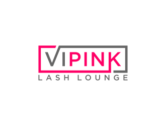 VIPink Lash Lounge logo design by p0peye