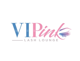 VIPink Lash Lounge logo design by Eliben