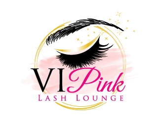 VIPink Lash Lounge logo design by AamirKhan
