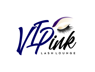 VIPink Lash Lounge logo design by AisRafa