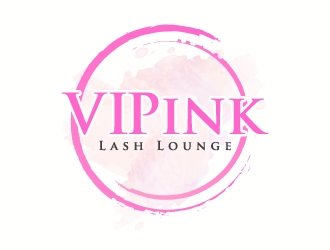 VIPink Lash Lounge logo design by J0s3Ph
