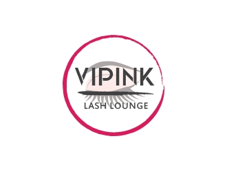 VIPink Lash Lounge logo design by heba