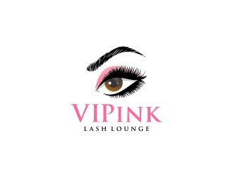 VIPink Lash Lounge logo design by CreativeKiller