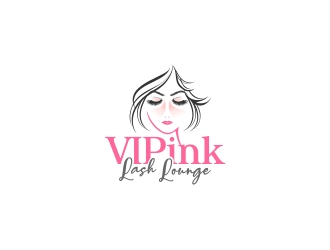 VIPink Lash Lounge logo design by CreativeKiller