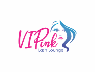 VIPink Lash Lounge logo design by giphone