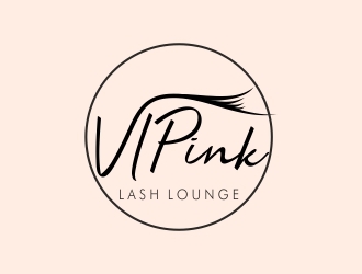 VIPink Lash Lounge logo design by dibyo