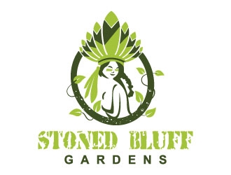 Stoned Bluff Gardens logo design by XZen