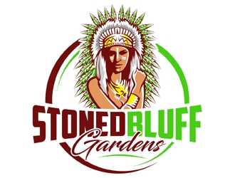 Stoned Bluff Gardens logo design by MAXR