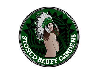 Stoned Bluff Gardens logo design by Republik