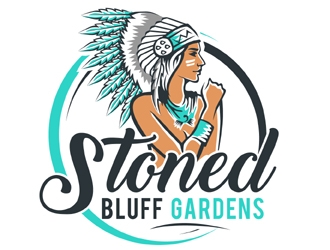 Stoned Bluff Gardens logo design by MAXR
