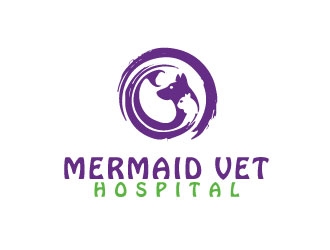 Mermaid Vet Hospital logo design by AYATA