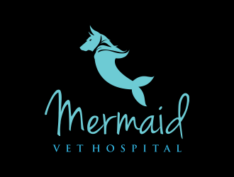Mermaid Vet Hospital logo design by santrie