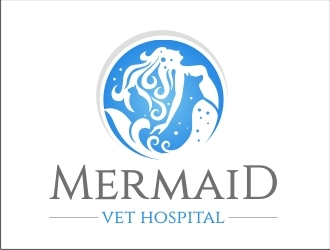 Mermaid Vet Hospital logo design by GURUARTS