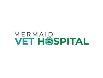 Mermaid Vet Hospital logo design by zubi