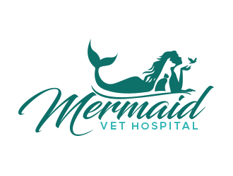 Mermaid Vet Hospital logo design by scriotx