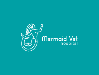 Mermaid Vet Hospital logo design by marodadi