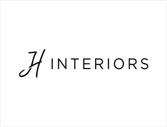 JH Interiors logo design by Shabbir