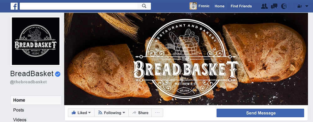 The Bread Basket logo design by Frenic
