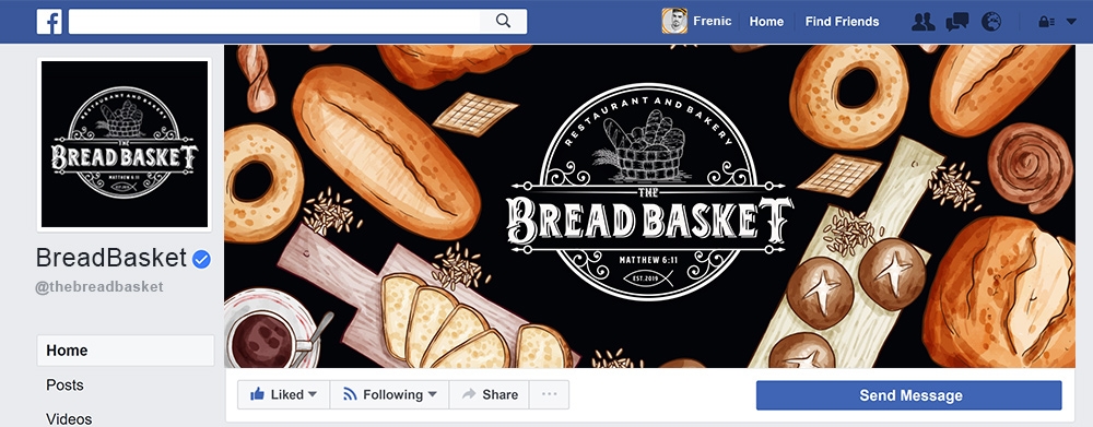 The Bread Basket logo design by Frenic
