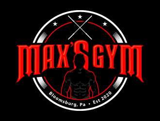 Max’s Gym logo design by PRN123