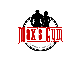 Max’s Gym logo design by torresace
