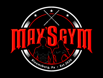 Max’s Gym logo design by PRN123