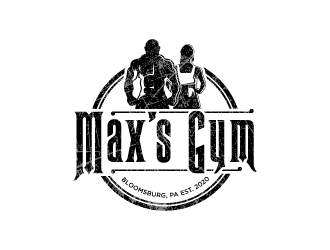 Max’s Gym logo design by torresace
