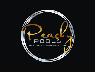 Peachy Pools logo design by bricton