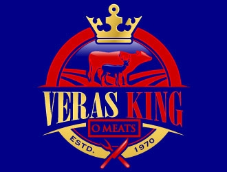Veras King O Meats logo design by Suvendu