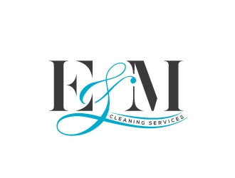 E&M Cleaning Services LLC logo design by sanu
