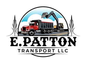 E. Patton transport llc logo design by DreamLogoDesign