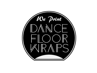 We Print Dance Floor Wraps logo design by ZQDesigns