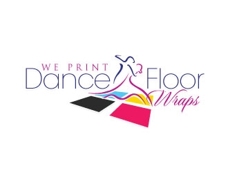 We Print Dance Floor Wraps logo design by sanworks