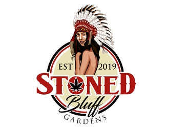 Stoned Bluff Gardens logo design by DreamLogoDesign