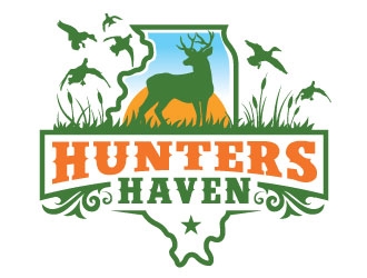 Hunters Haven logo design by invento