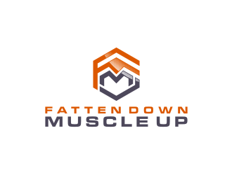 Fatten Down Muscle Up logo design by bricton