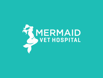 Mermaid Vet Hospital logo design by puthreeone
