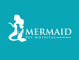 Mermaid Vet Hospital logo design by shravya